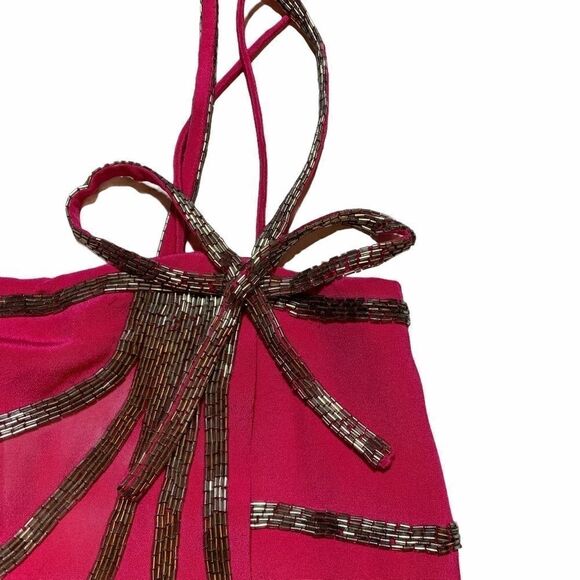 NWOT Foley + Corinna silk beaded top - Picture 4 of 10